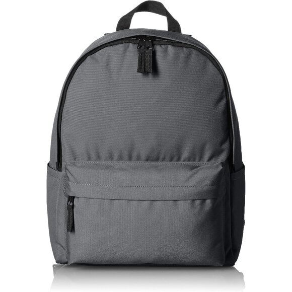 🆕 Men Grey Classic School Lightweight Durable Featuring Adjustable Top Backpack - Picture 1 of 5